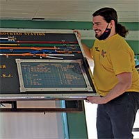 Waldwick Tower Model Board Restoration