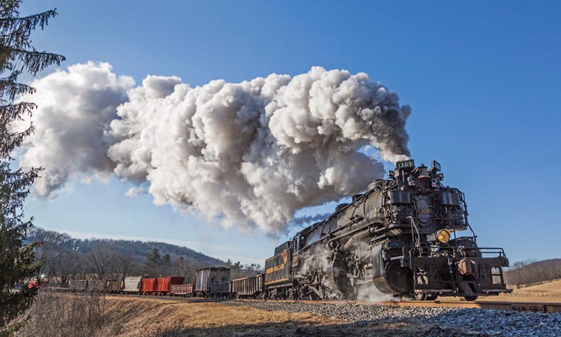Western Maryland Scenic Operates First Charter with WMSR 2-6-6-2 No. 1309