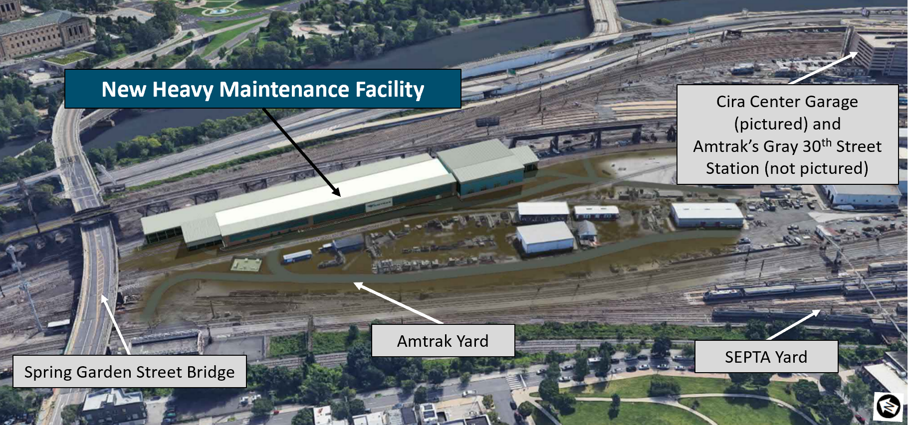 Amtrak Advances Major Rail Yard Upgrades in Philadelphia