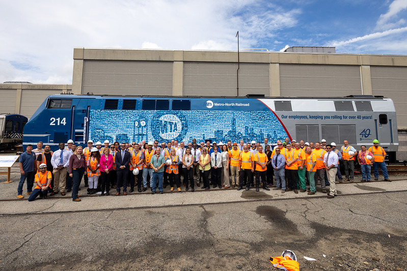 Metro-North Railroad Unveils Fifth Wrapped Locomotive from Heritage Series to Honor Employees