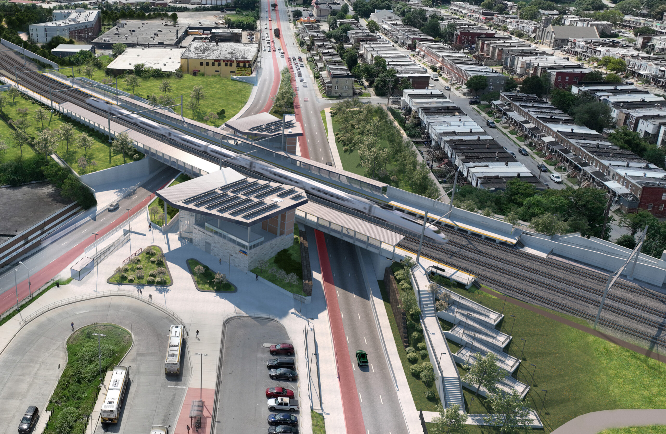 Amtrak Unveils Renderings of Future West Baltimore MARC Station