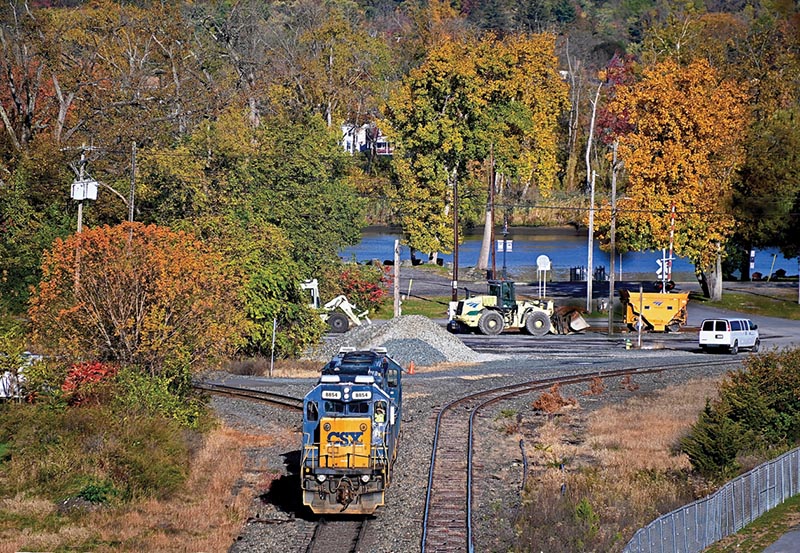 Trackside in Hudson, New York